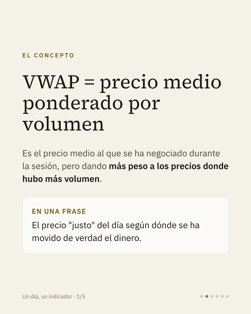Carrusel Un día, un indicador: el VWAP · 2/6